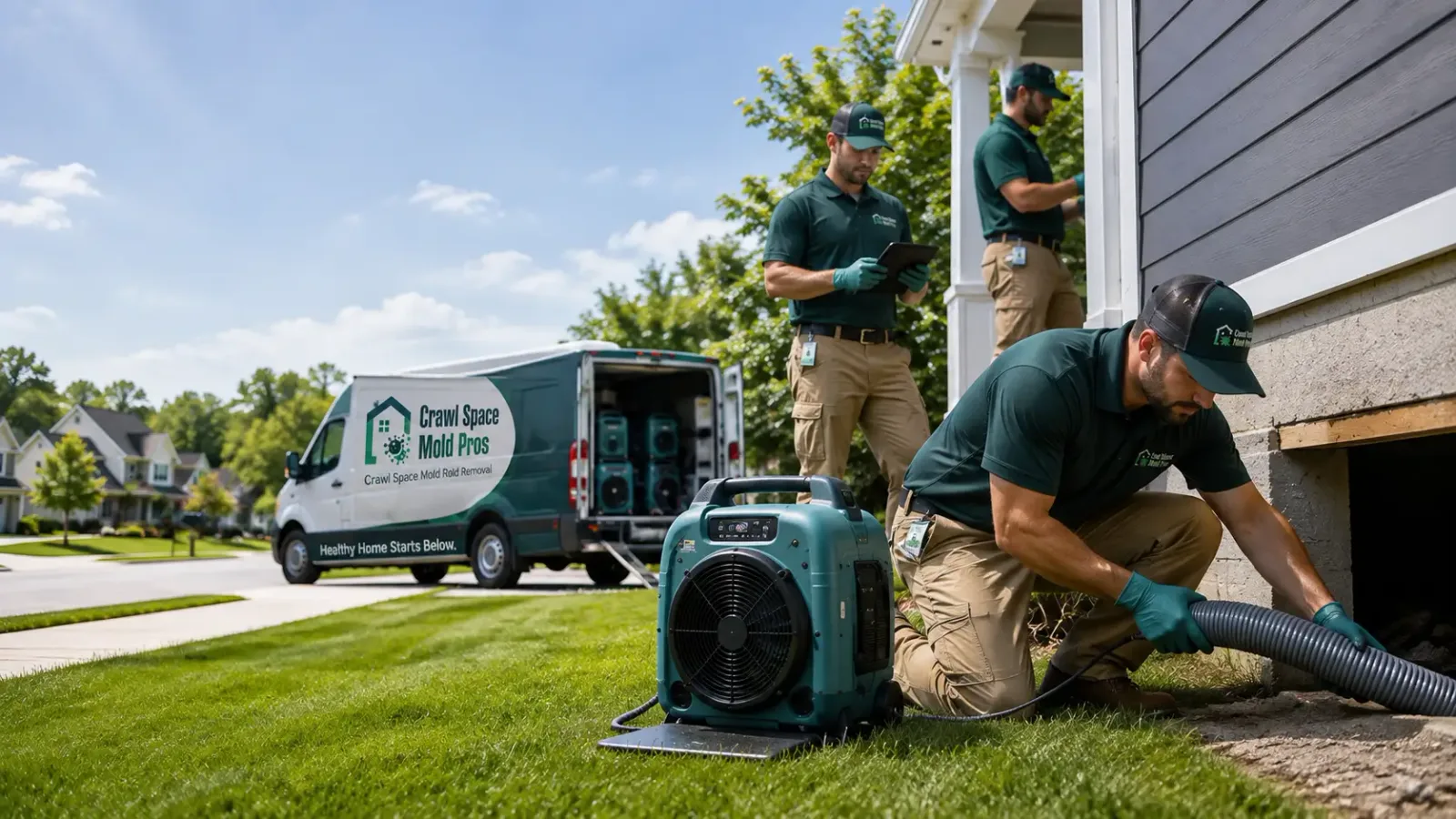 Crawl Space Mold Removal in Ogema, WI